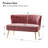 Euclid 47" Velvet 2-Seat Armless Loveseat-835275392