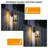 Outdoor Sconce Lights, Outdoor Wall Light Fixtures, Waterproof Exterior Lighting Fixtures With Water Rippled Glass Shade-1164254895