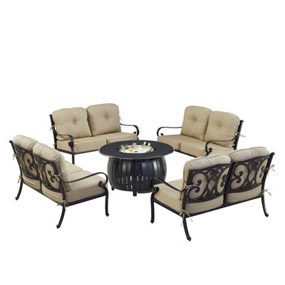 Grubbs Outdoor 6 - Piece Conversation Set