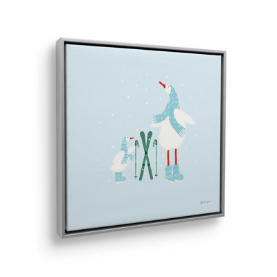«Ducks in the Snow IV» par Yvette St. Amant, reproduction d'art sur toile
