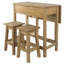 Loveday 2 - Person Pine Solid Wood Top Four Leg Dining Set-716076646-716076640-716076641