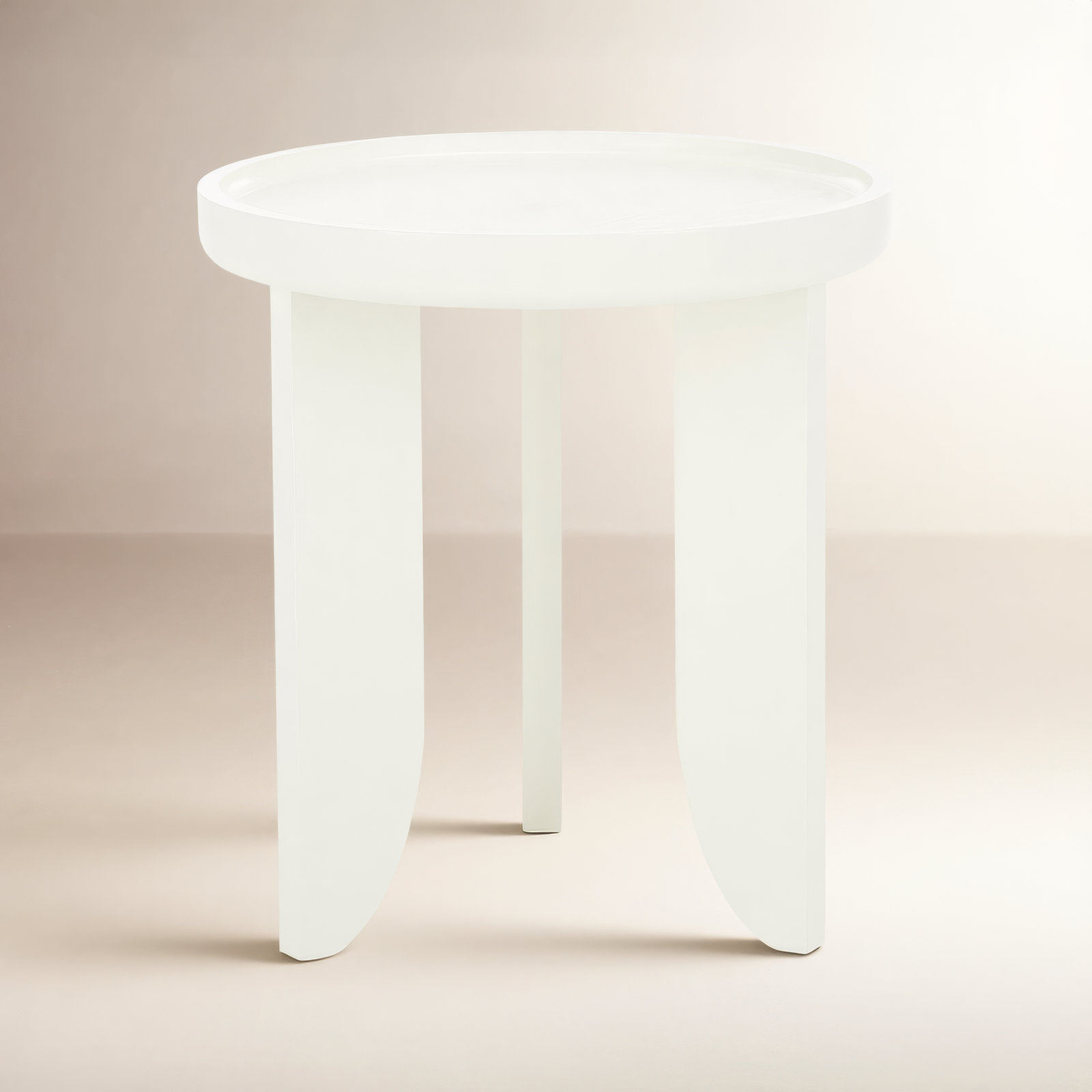 Verena End Table, Ivory