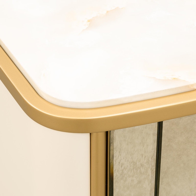 Scotts Square Nightstand - Light Champagne