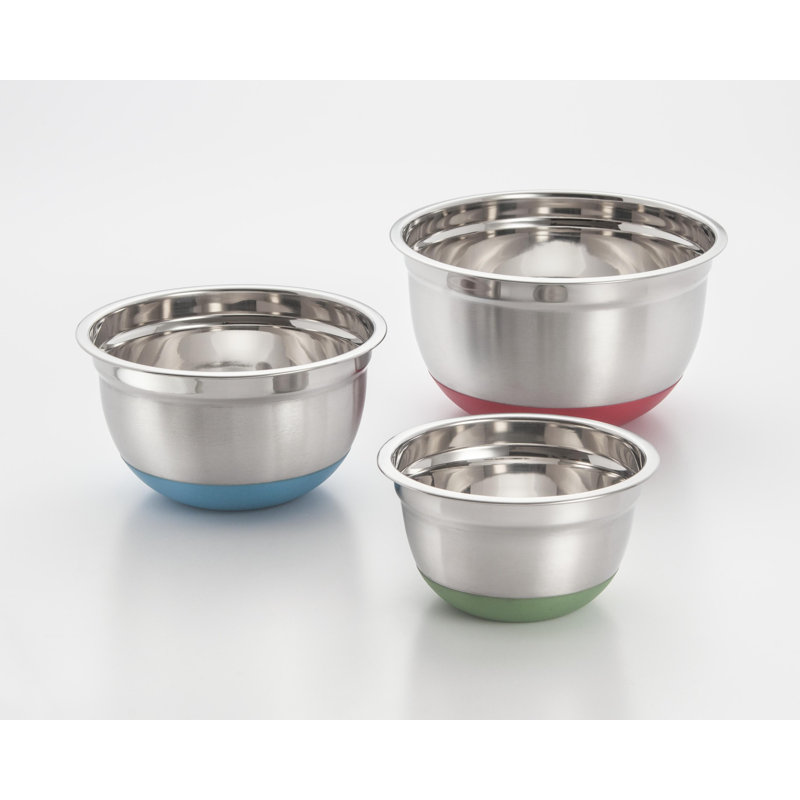 Ensemble de 3 bols à mélanger en acier inoxydable Cook Pro