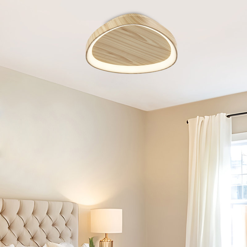 Lampe murale en bois naturel