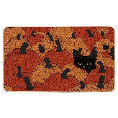 Paillasson Black Cat Pumpkin