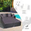 Annakiya 52'' Wide Straight Wicker Patio Daybed with Cushions