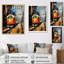Voyage orange en train II - art mural moderne, salon-2005392455-2005392452
