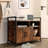 Edgware Large Litter Box Enclosure Cat Wooden Storage Cabinet With 2 Doors-1993372133