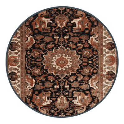 Tapis brun lavable à la machine
