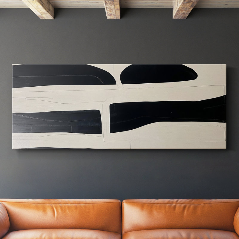 Abstract Series 7 #C-Wide Gallery Wrapped Canvas, 12" H x 30" W