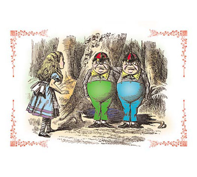 " Through The Looking Glass: Tweedledum And Tweedledee " by John Tenniel