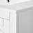 Modern Bathroom Storage Solution Ceramic & Wood Combo Effortlessly Elegant