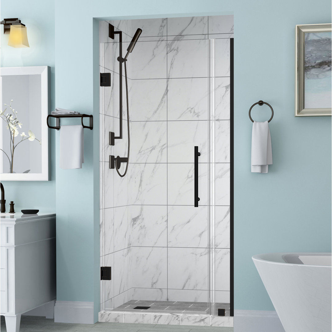 Belmore 56 x 72 Hinged Frameless Shower Door Aston 