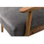Fauteuil de style moderne Mid-Century de 25,38 po de largeur, gris-429749292