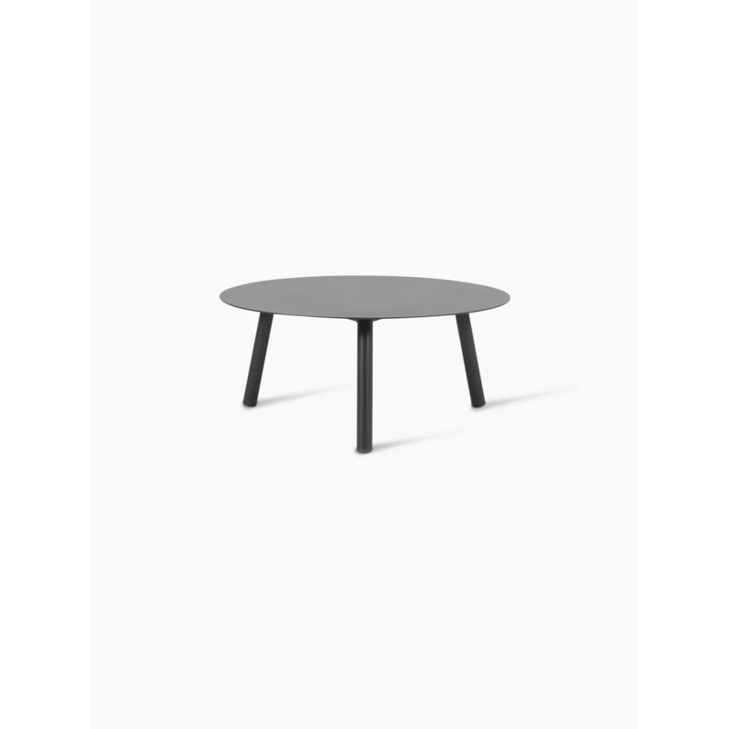 Lilo Outdoor Round Coffee Table, 14'' H x 24'' W x 24'' D, Black