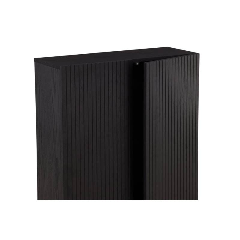 Lieven Steel Standard Accent Cabinet, Black