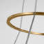 Sean Lavin Grace LED 36'' dimmable chandelier in natural brass and weathered oak wood finish