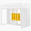 Wood Loft Bed with Wardrobe, shelves and  Cabinet-65687984-65687986