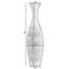 Vase de table en bois noir / brun 41 po