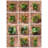 11.8'' Faux Succulent Plant in Wood Planter