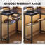 Bureau d'ordinateur en L 71,5 "avec prise de courant et support pour moniteur Minaya-100900679-77035322