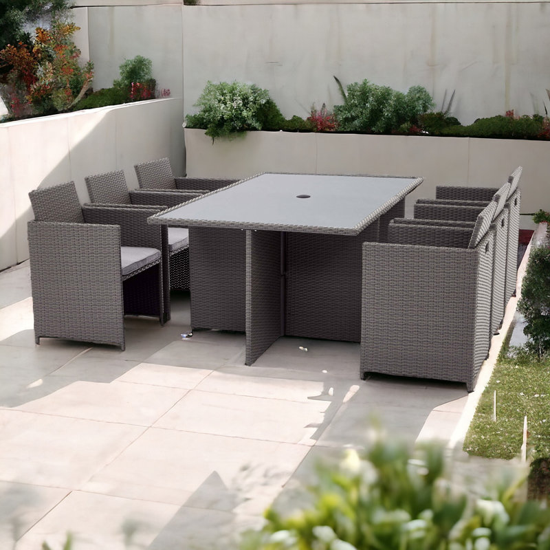  Nevada 6 Seater Cube Set, Grey