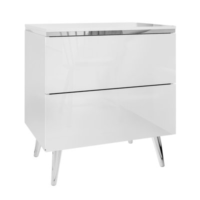 50cm W Manufactured Wood Bedside Table