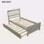 Lit plateforme simple avec lit gigogne-695590515