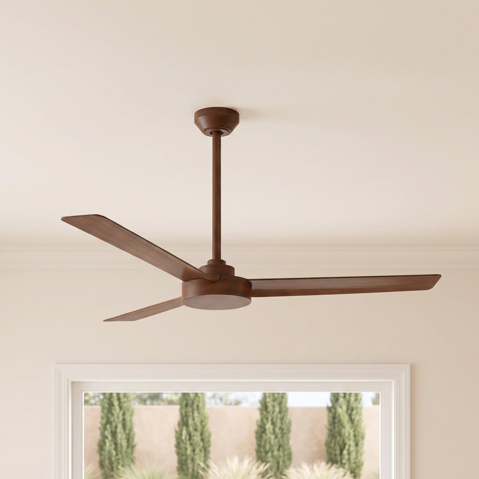 Roto 52" Ceiling Fan, Distressed Koa