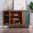 Light Luxury Line Rectangular Accent Cabinet.