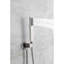 Système mural de douche cascade et pluie en nickel brossé pour le plaisir de la salle de bain avec double flux