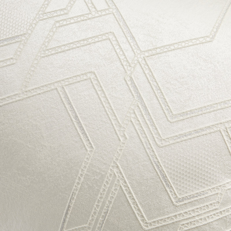 Ivory Queen Comforter Set with Geometric Jacquard Weave