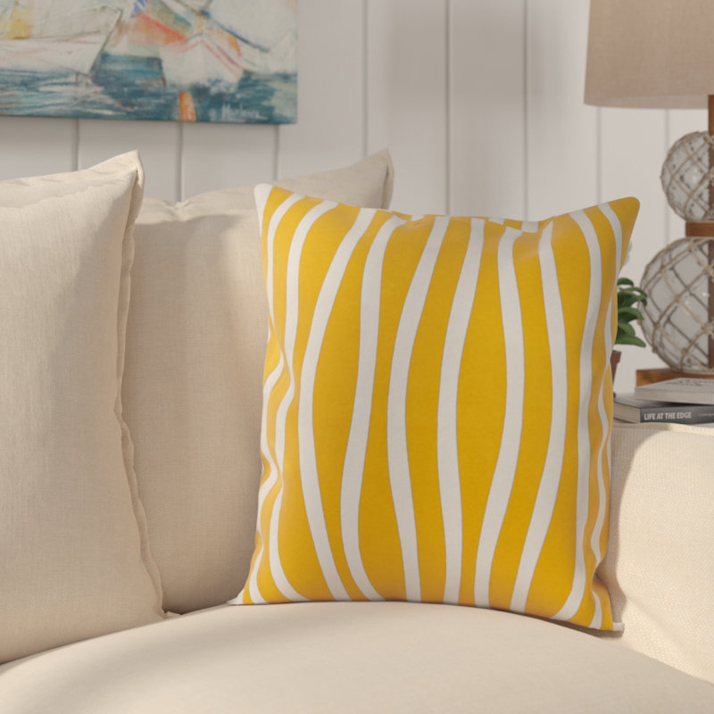 Striped Reversible Throw Pillow, Purple, 26" H x 26" W