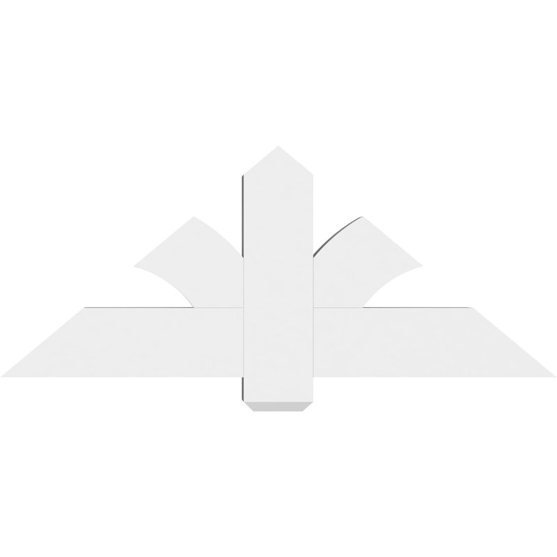 Support pour pignon en PVC Redmond, H 20 po x l 48 po (pas: 10/12), P 4 po x F 6 po