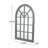 Arched Windowpane Wall Mirror