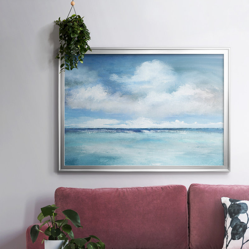 «Caribbean Clouds», reproduction sur toile, H 18 po x l 26 po x P 1,5 po, Argent