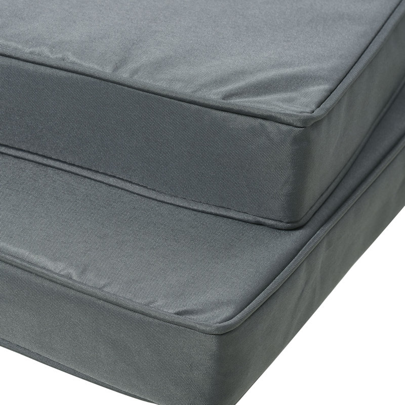 Outdoor Seat Cushion Set, Grey