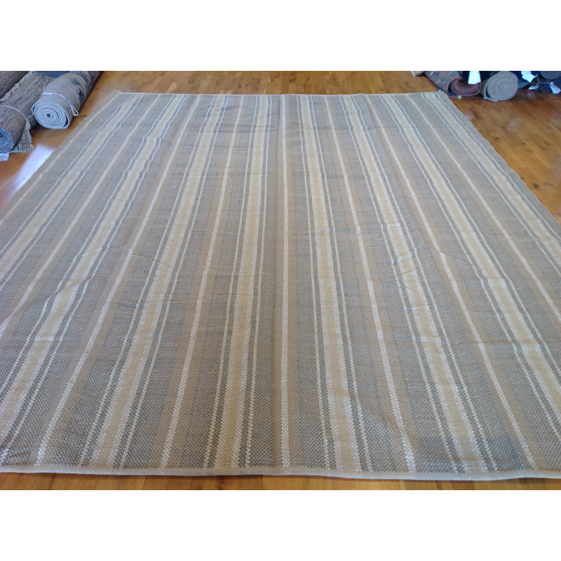 Dhurrie Striped Area Rug
