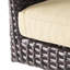 Siège pivotant multi usage extérieur avec rembourrage en résine beige confortable - pour le plaisir