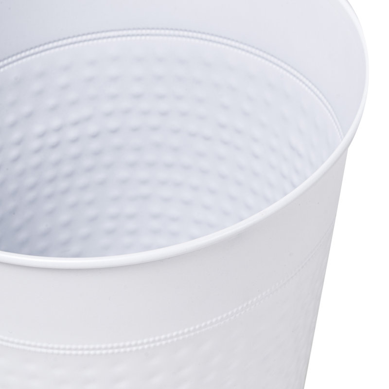 Poubelle 2 gallons Riley Modern Classic, Blanc mat