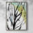 No Deckle Tropical Moderne V Framed Print - Solid Wood-1462942308