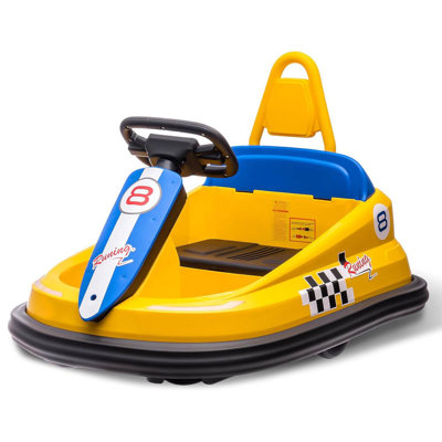 Bumper 6V Kids pour tout-petits, jouet électrique avec télécommande, rotation de 360 degrés, 2 vitesses, lumières, musique et klaxon