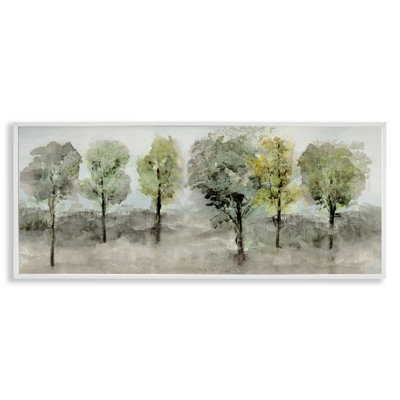 Splashed Watercolor Trees Giclee Art by Val Rhodes