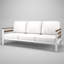 Canapé d'extérieur en métal avec coussin Sunbrella Townsend-114247065