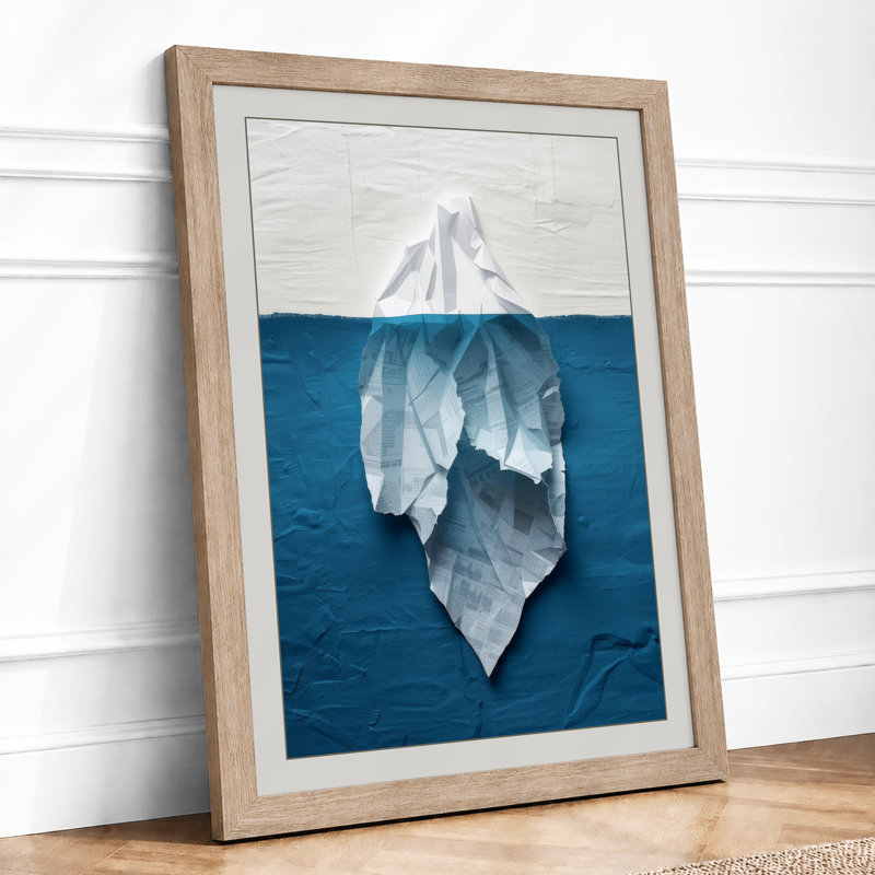Hidden Depths Minimalist - Print, A1 - 84.1 x 59.4 cm, Oak