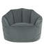 icon Sirena Scallop Chair Bean Bag Ochre Yellow Velvet Bean Bags-390167118