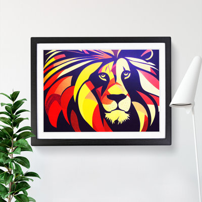 Abstract Lion Vol.4 - Framed Print