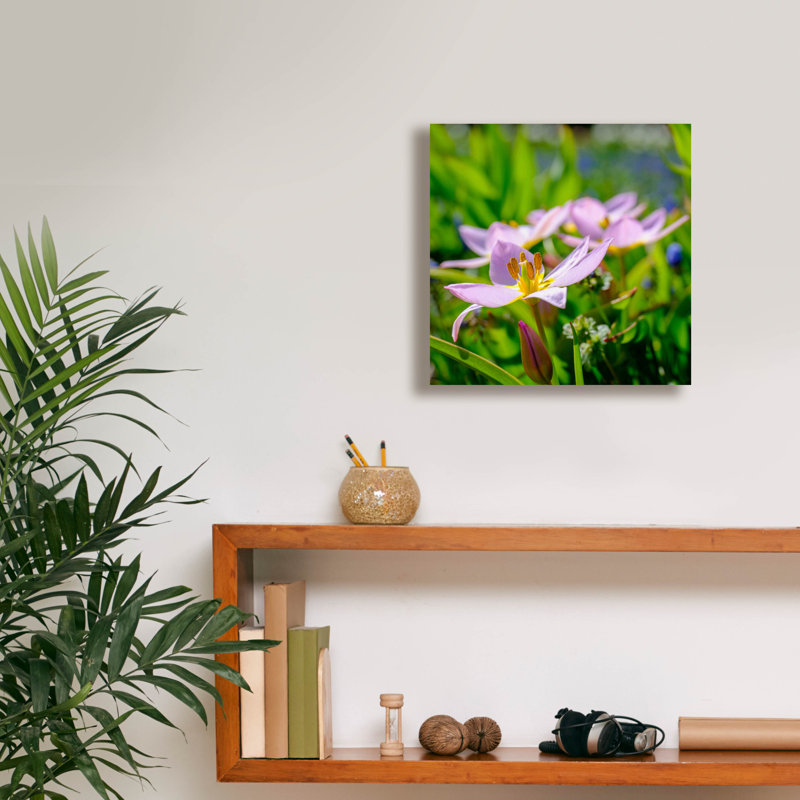 «Flower I», art mural sur toile, 37 po x 37 po, H 12 po x l 12 po x P 0,75 po