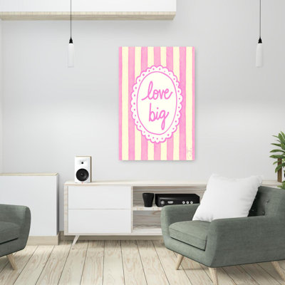 «Love Big», art mural contemporain abstrait